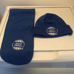 Fleece hat, scarf and mittens set